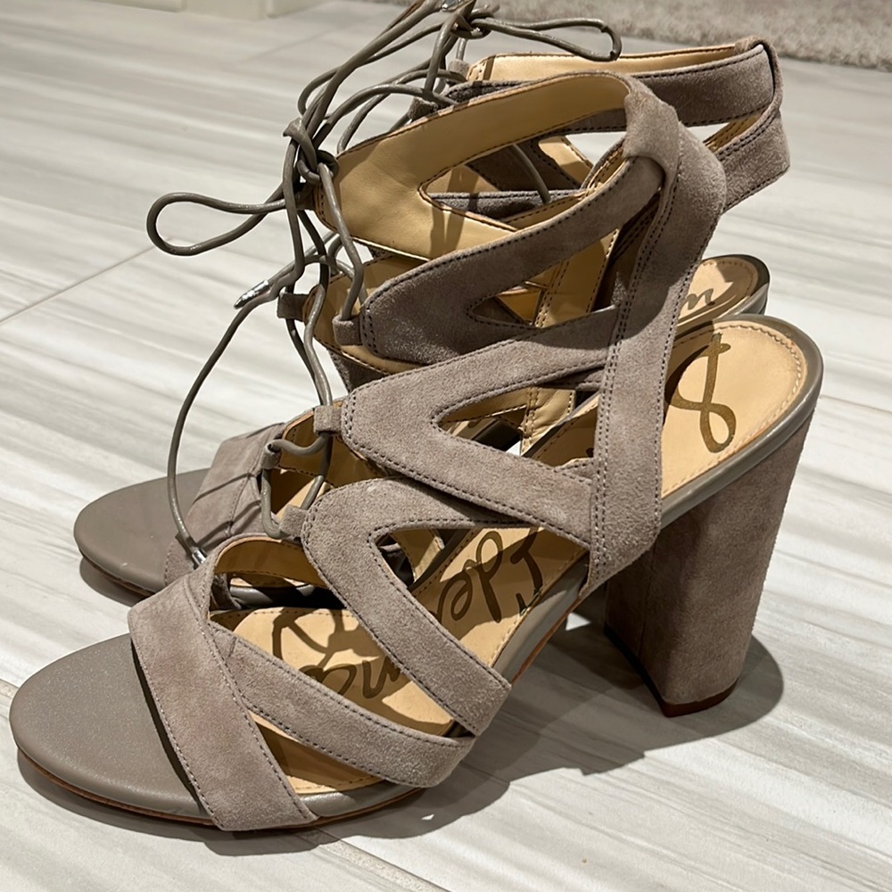 Sam Edelman Lace Up Block Heel